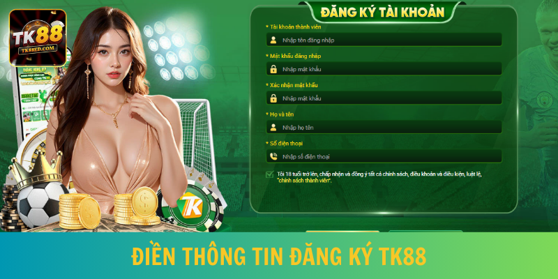 Người tham gia nhập đầy đủ và chính xác thông tin vào ô trống 