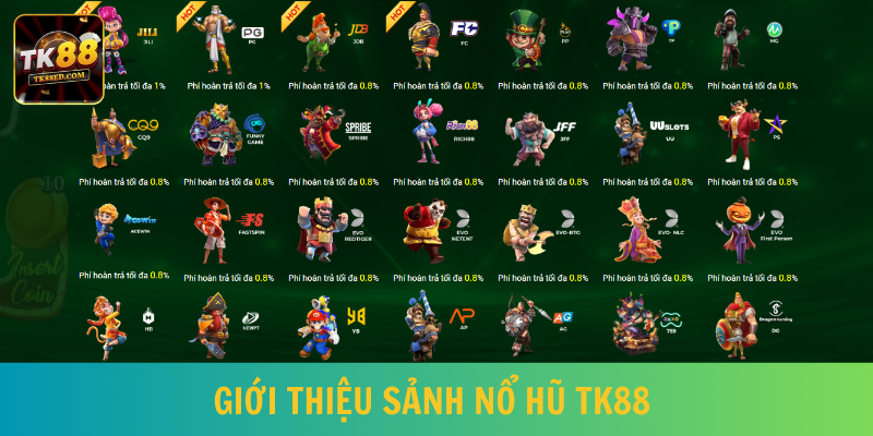 Danh mục nổ hũ TK88 chinh phục đông đảo khách hàng